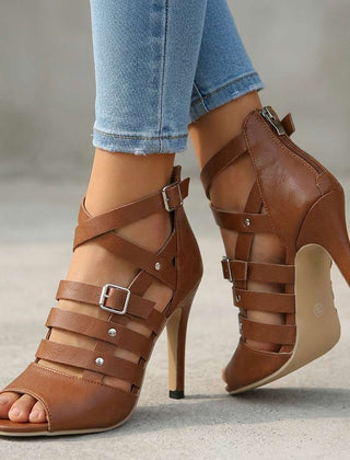 Savannah | Women's Cross-Strap Open Heels