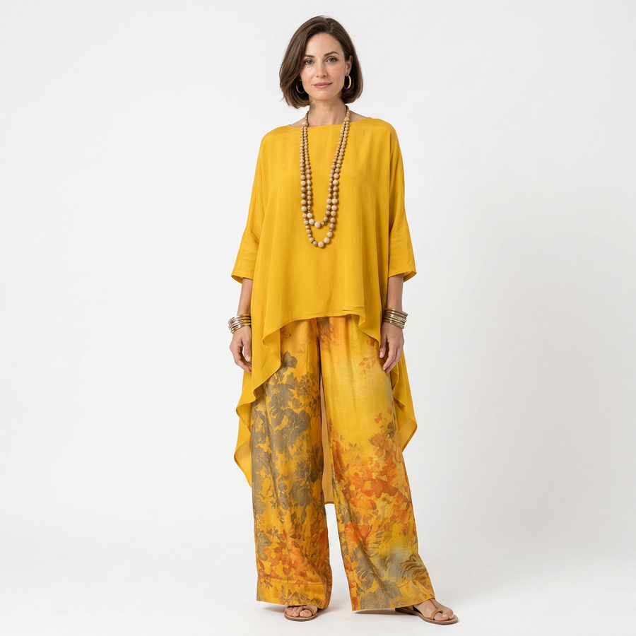 Liéta | Two-Piece Set with Asymmetrical Tunic