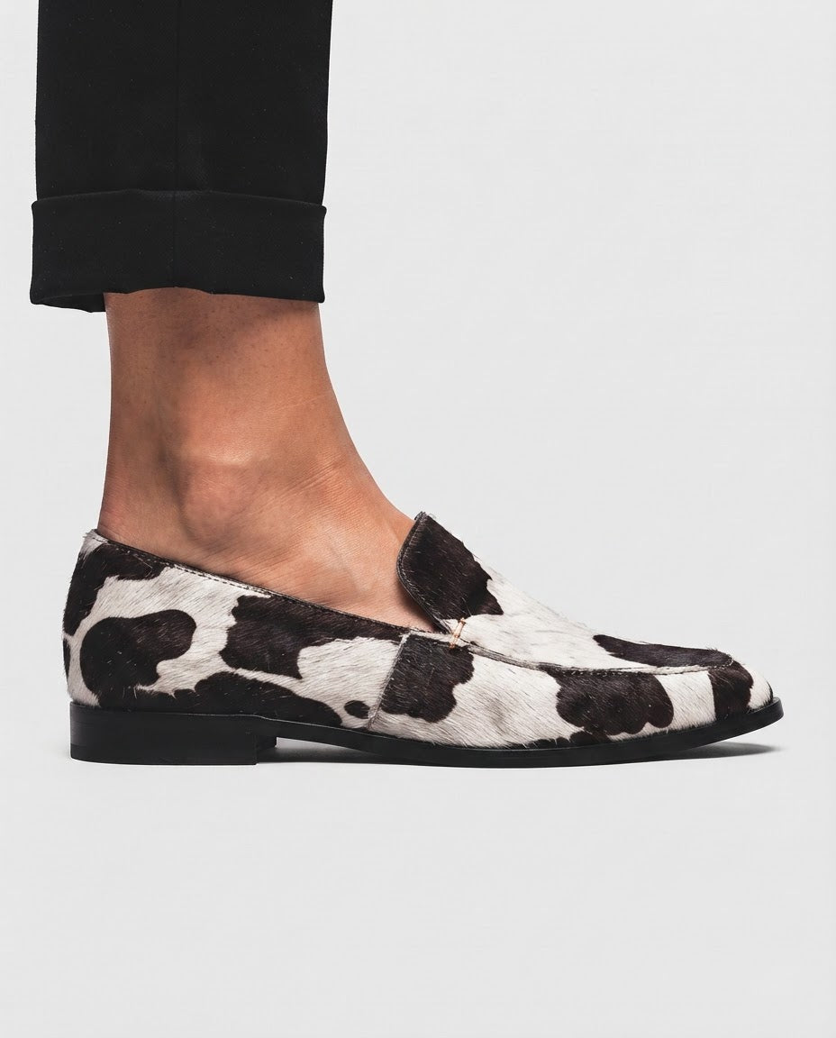Bruna Loafer — Cow Print
