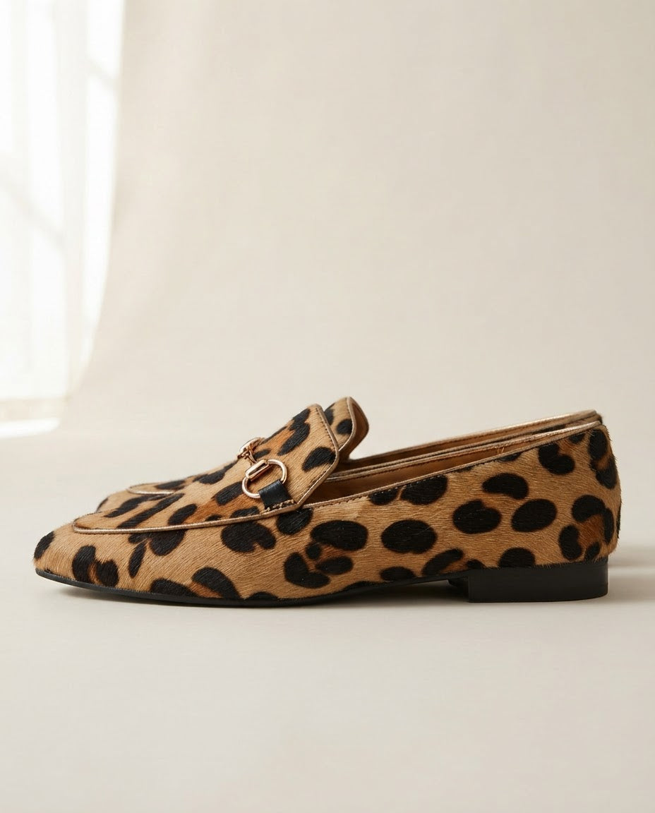 Serena Loafer — Leopard with Bit
