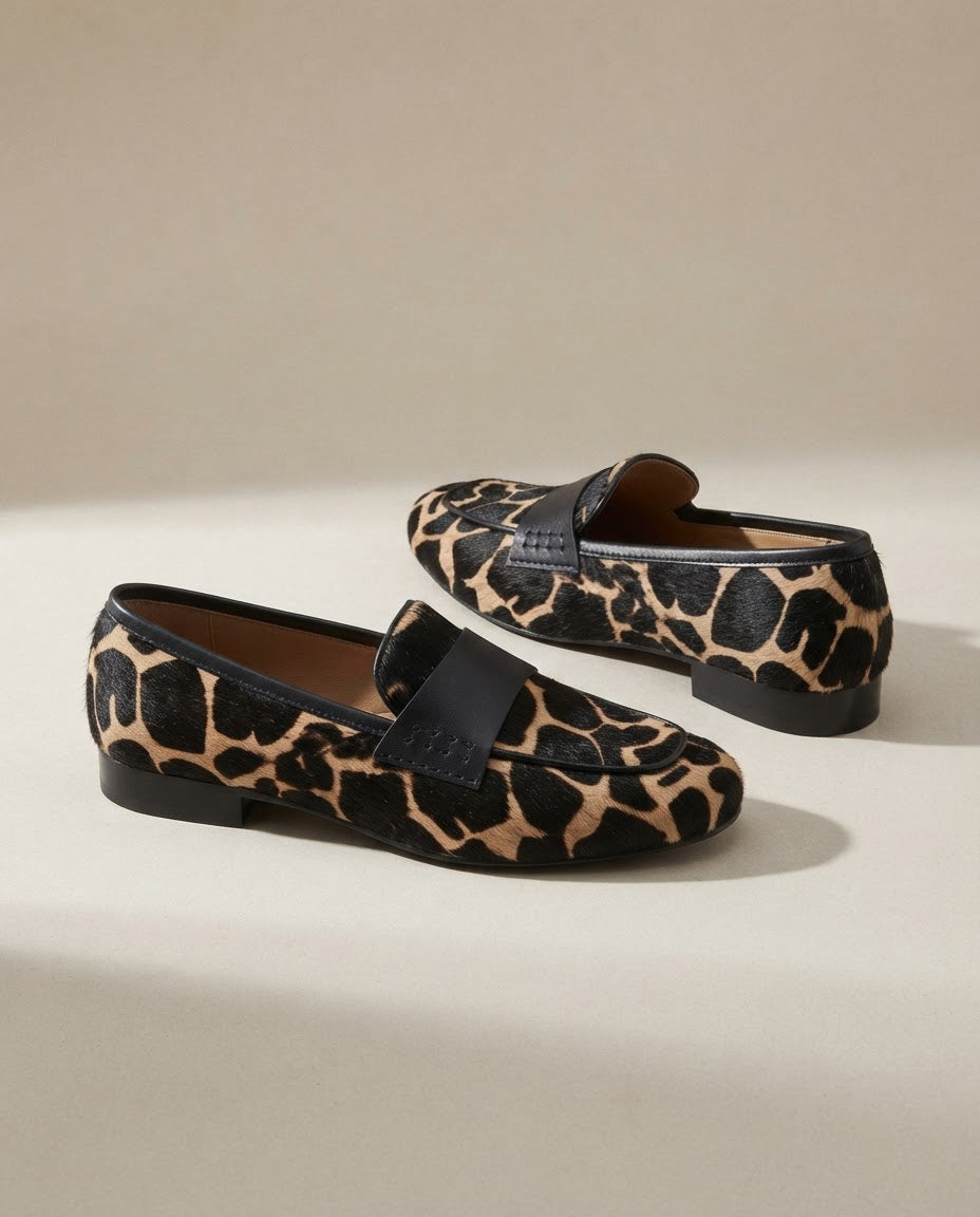 Giulia Moccasin — Apricot Giraffe
