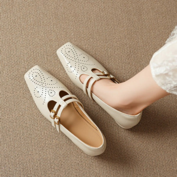 Mary Jane Lucca — Square Toes with Double Buckle