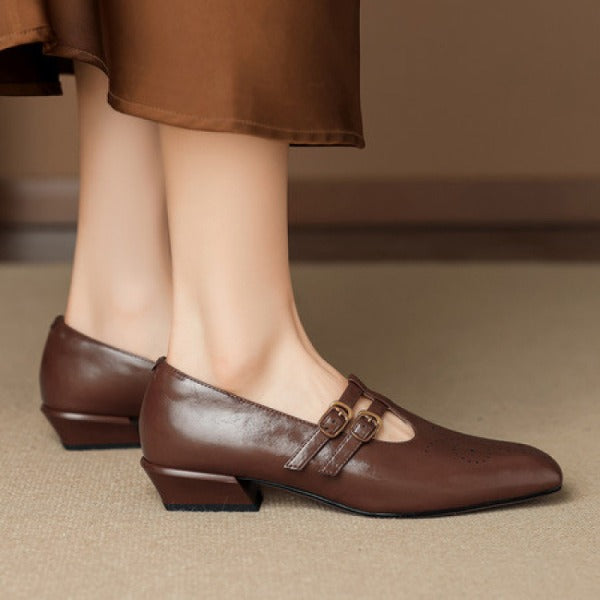 Mary Jane Lucca — Square Toes with Double Buckle