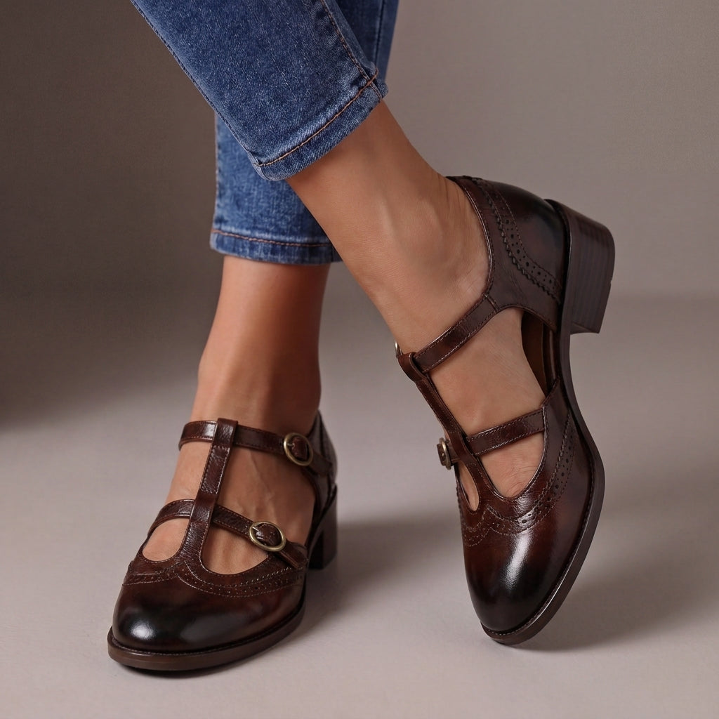 Lucinda | Brogue Mary Janes