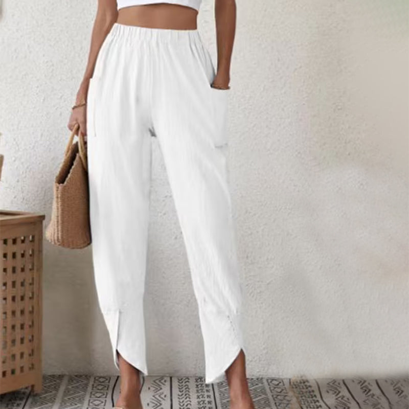 Essari Trousers with Frayed Hem