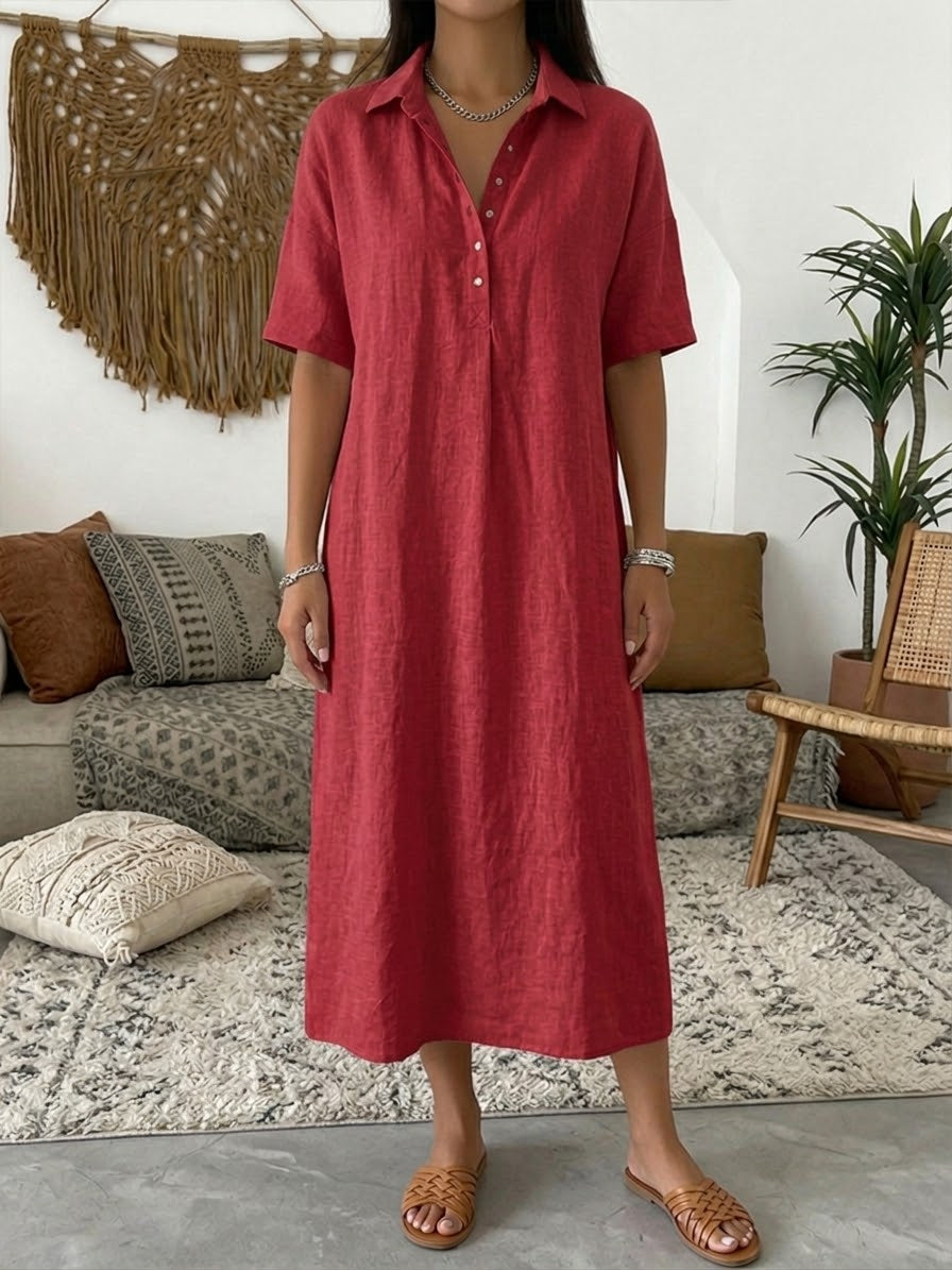 Women's Polo Dress – Casual Short Sleeve Summer Dress