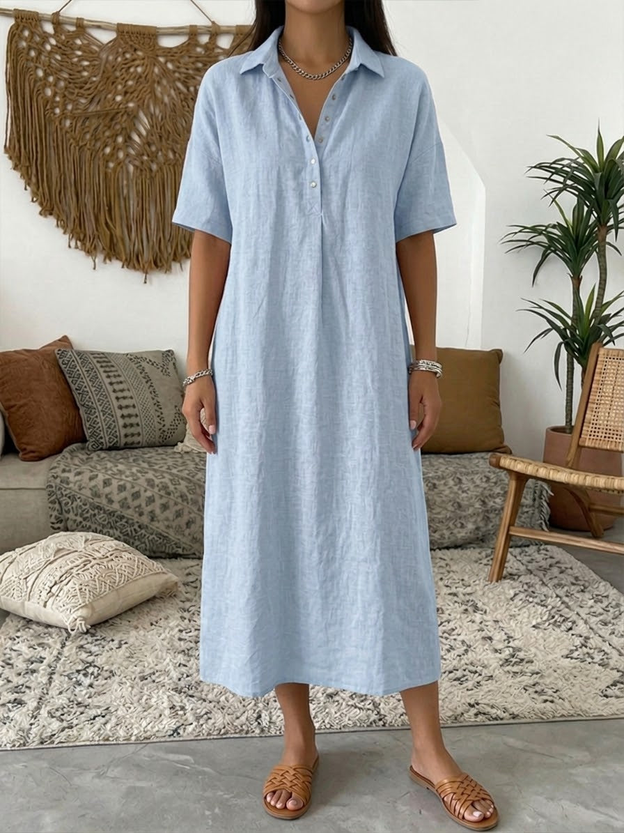 Women's Polo Dress – Casual Short Sleeve Summer Dress
