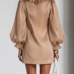 Emery | Elegant Ruffle Detail Mini Dress