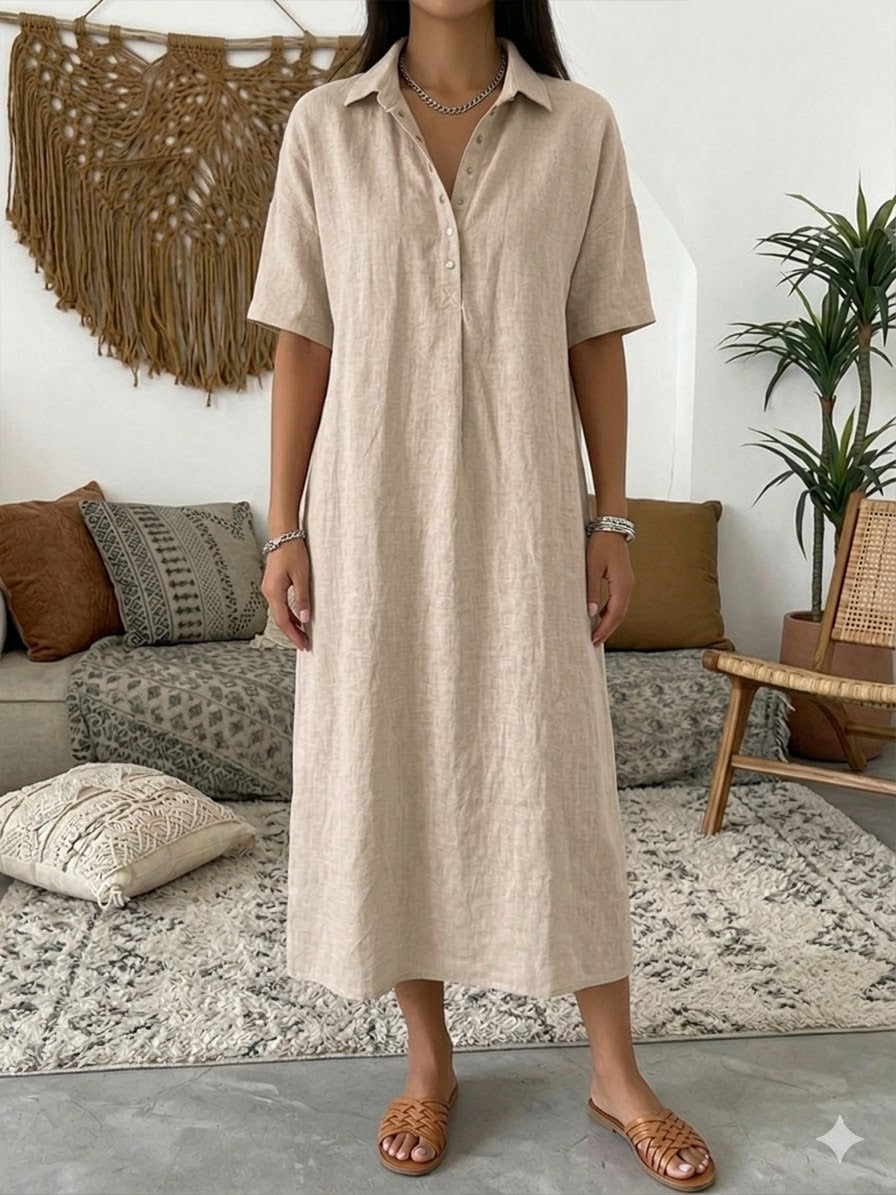 Women's Polo Dress – Casual Short Sleeve Summer Dress