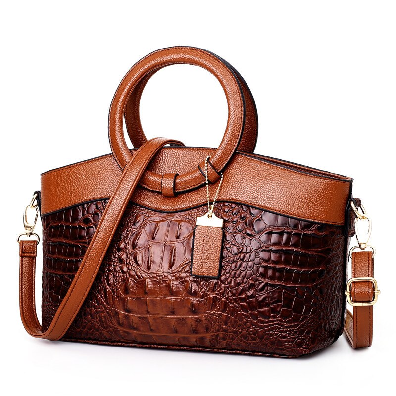 Oriana | Retro Gradient Croc-Effect Handbag