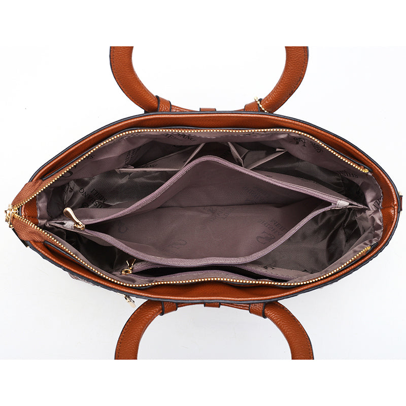 Oriana | Retro Gradient Croc-Effect Handbag