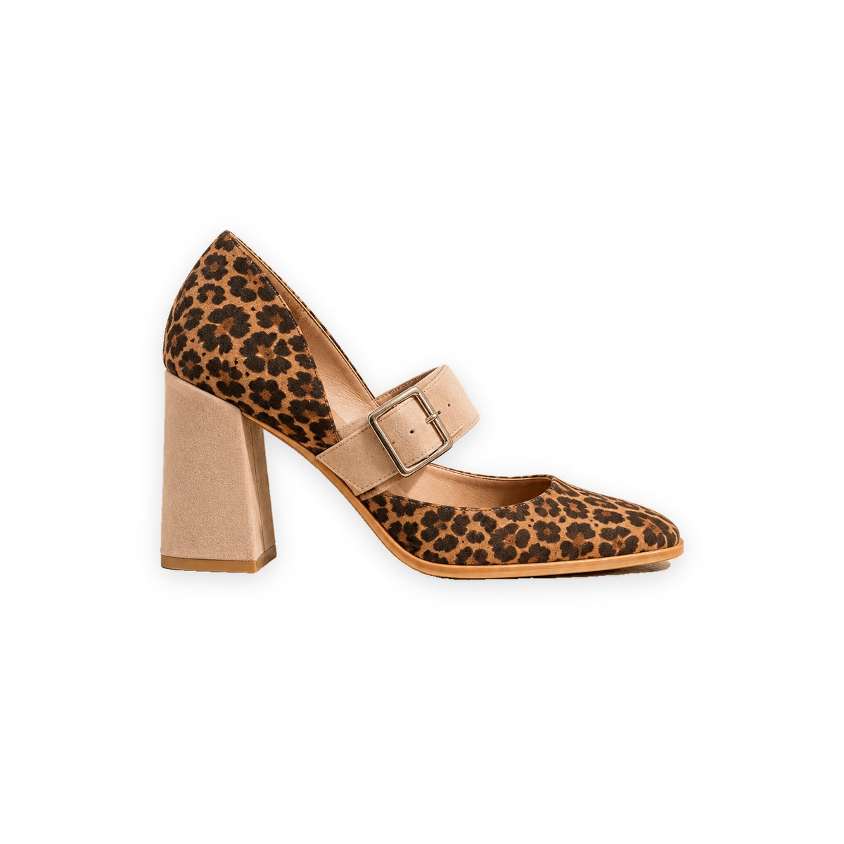 Ruby | Leopard Mary Jane Heels