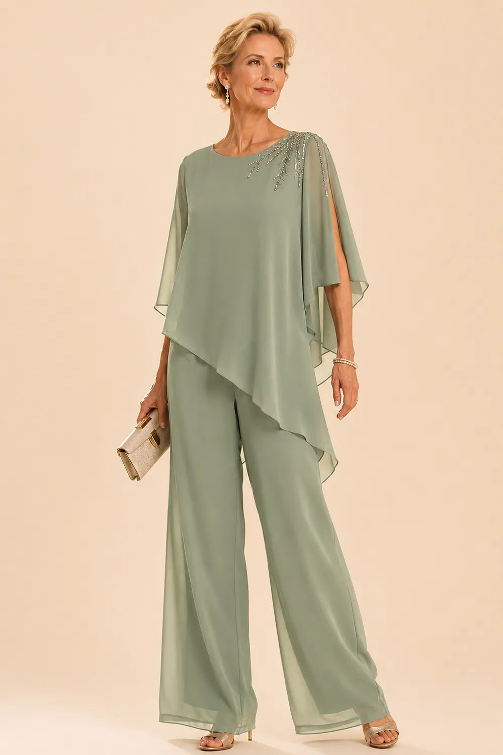Embellished Mother of the Bride Trouser Suit