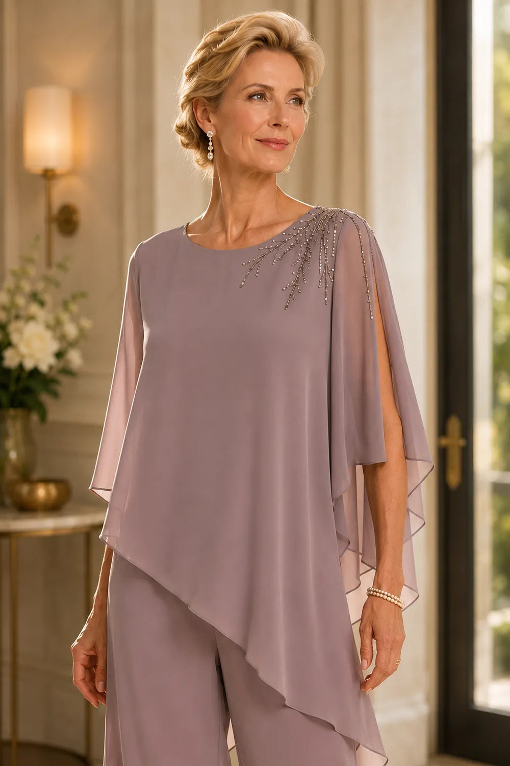 Embellished Mother of the Bride Trouser Suit
