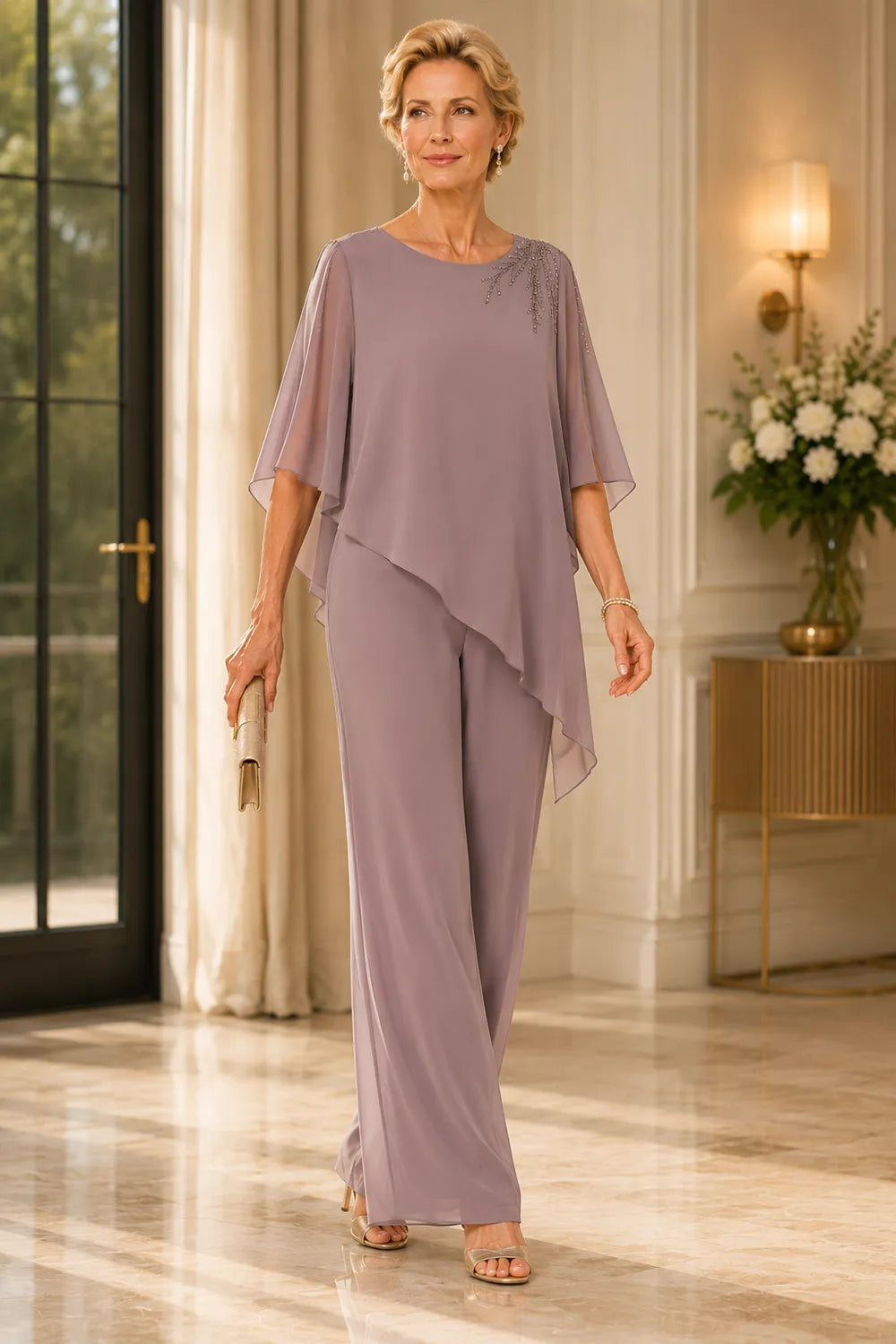 Embellished Mother of the Bride Trouser Suit