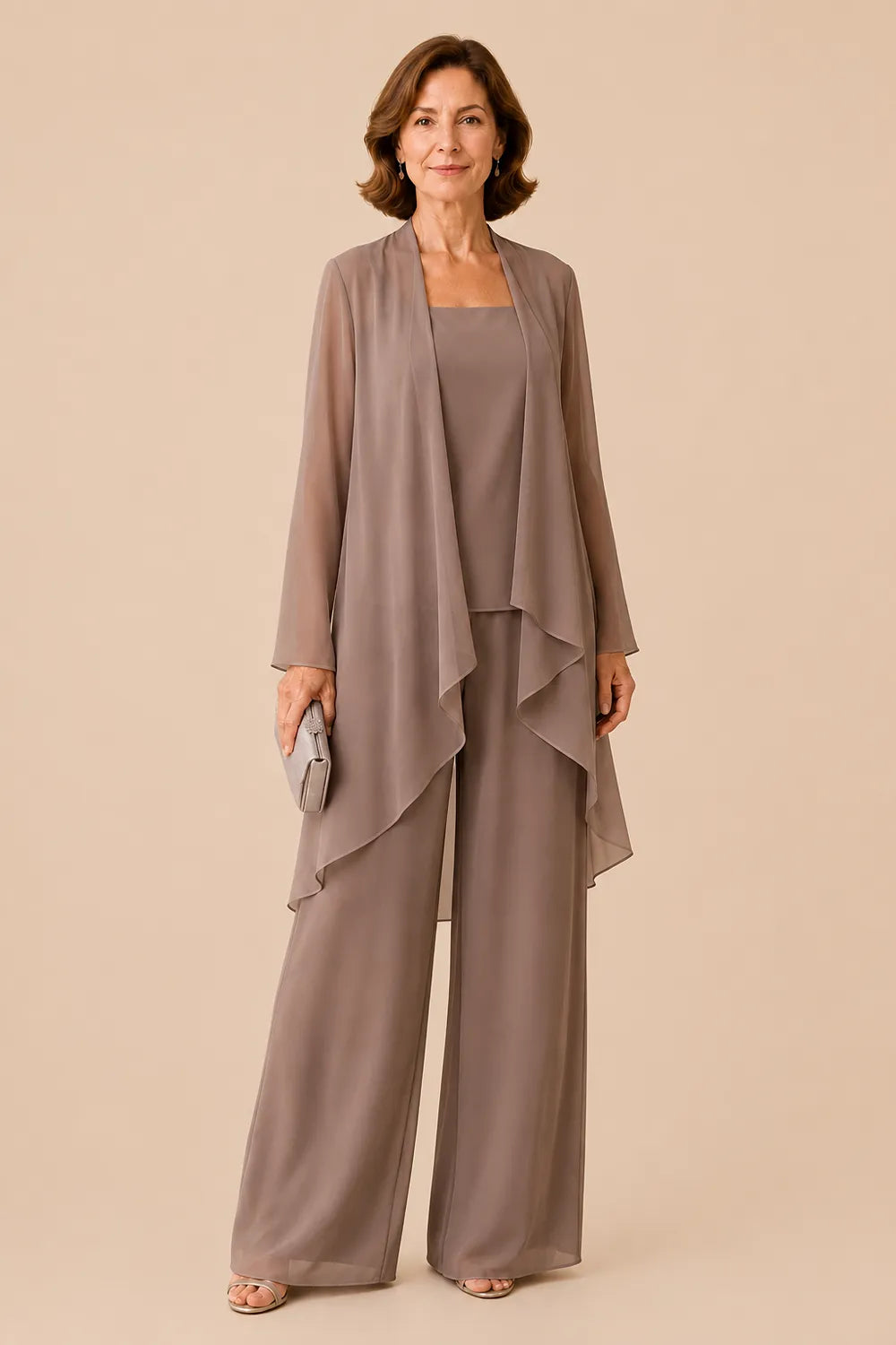 Graceful Mother of the Bride Pant Suit