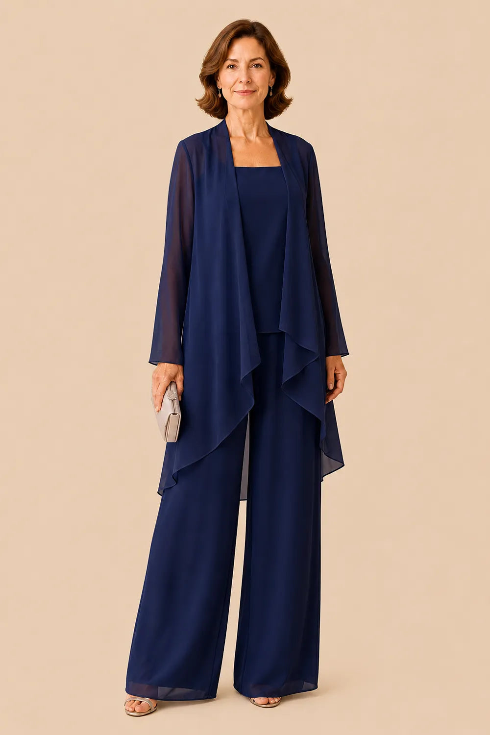Graceful Mother of the Bride Pant Suit