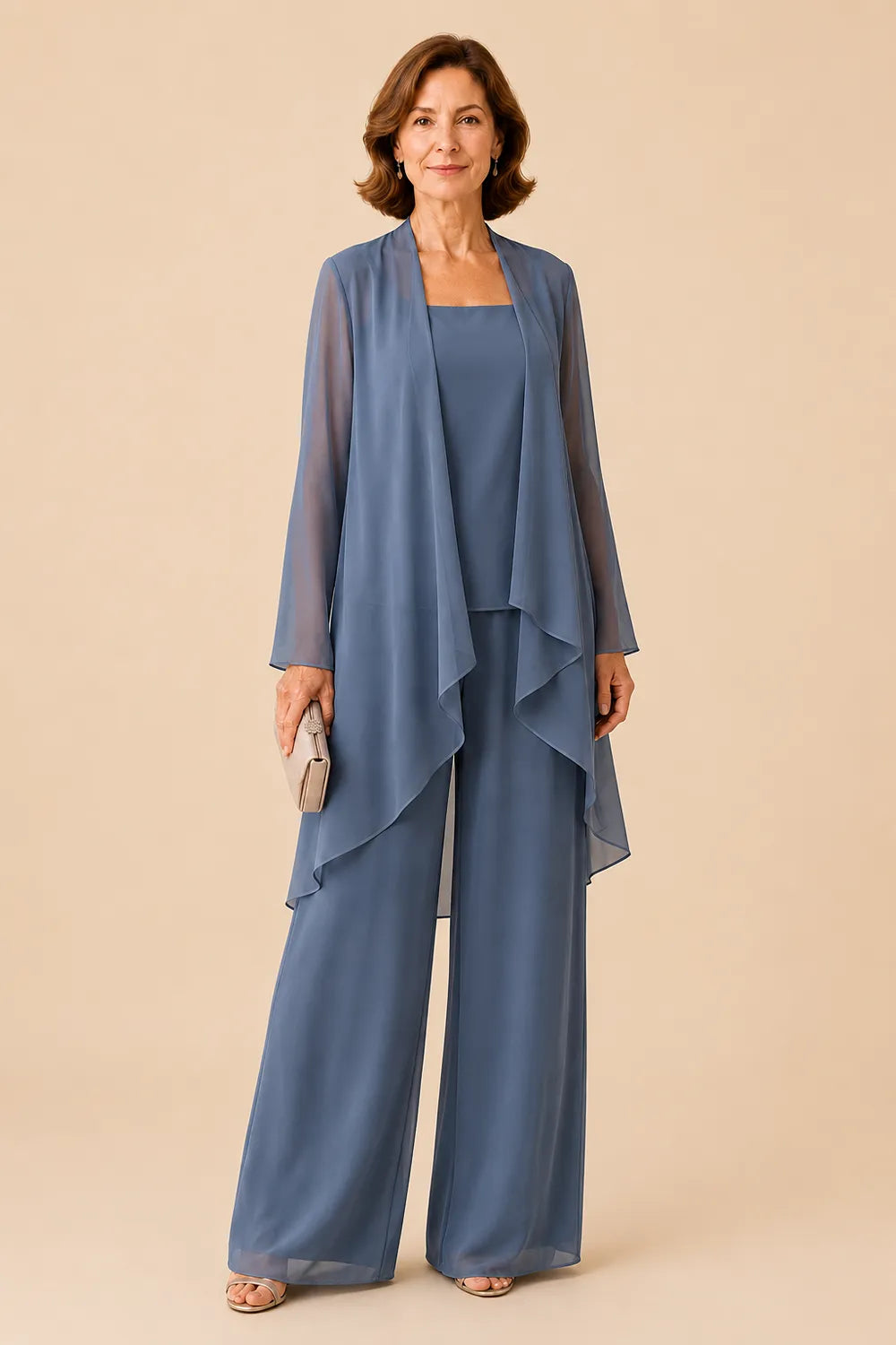 Graceful Mother of the Bride Pant Suit