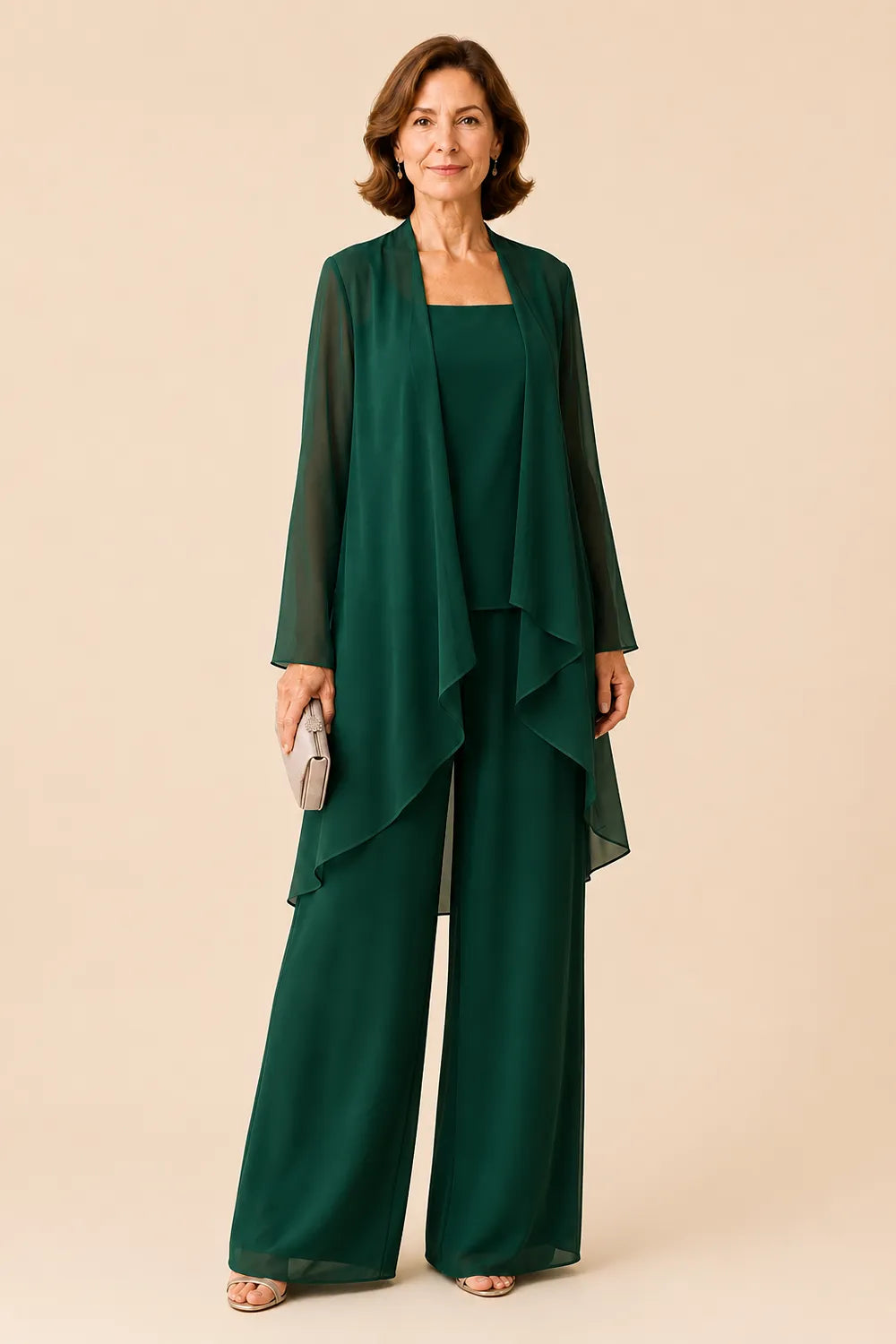 Graceful Mother of the Bride Pant Suit
