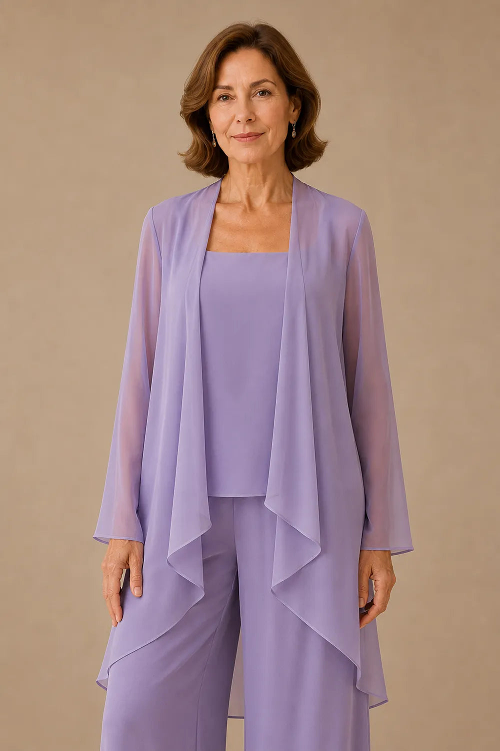 Graceful Mother of the Bride Pant Suit