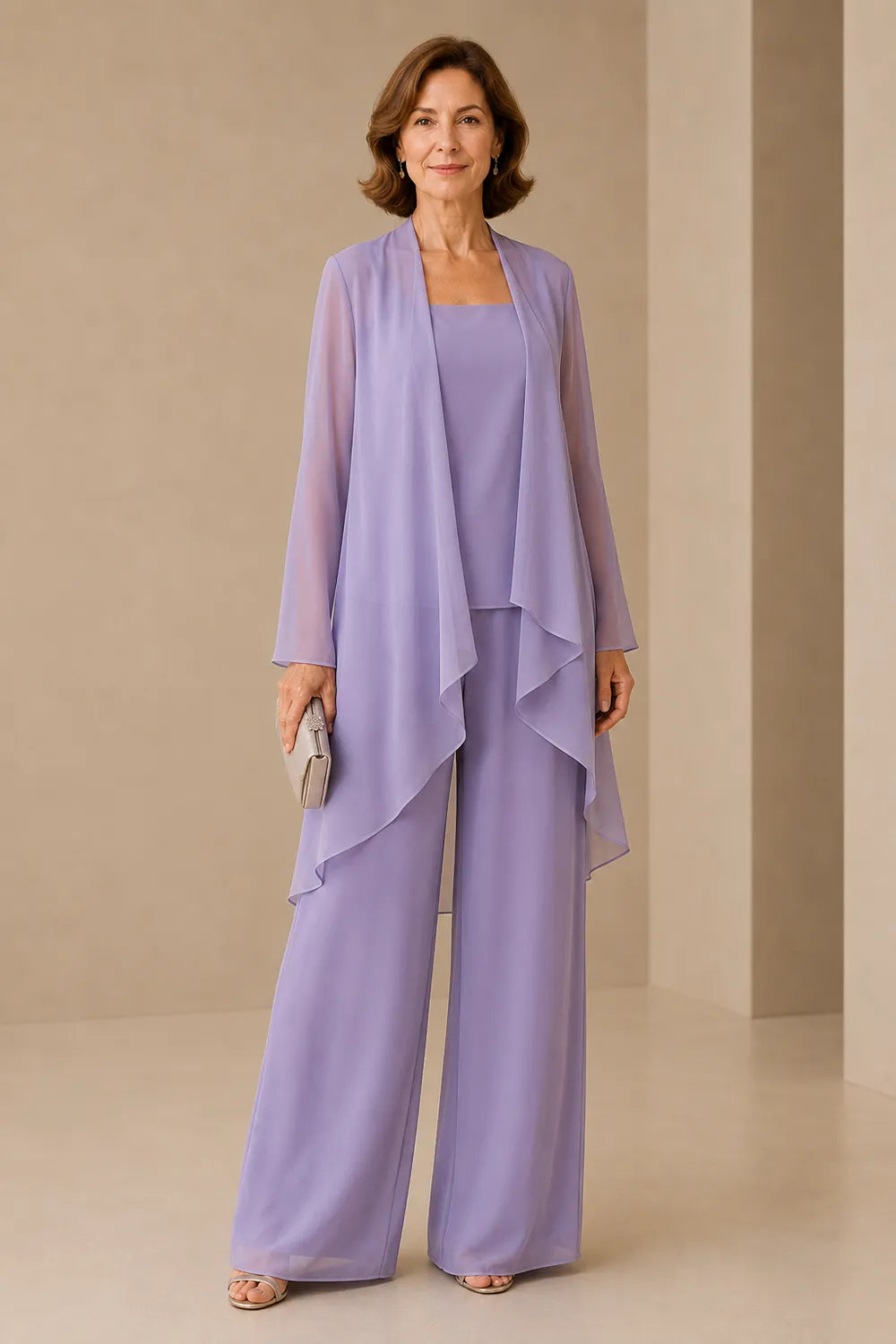 Graceful Mother of the Bride Pant Suit