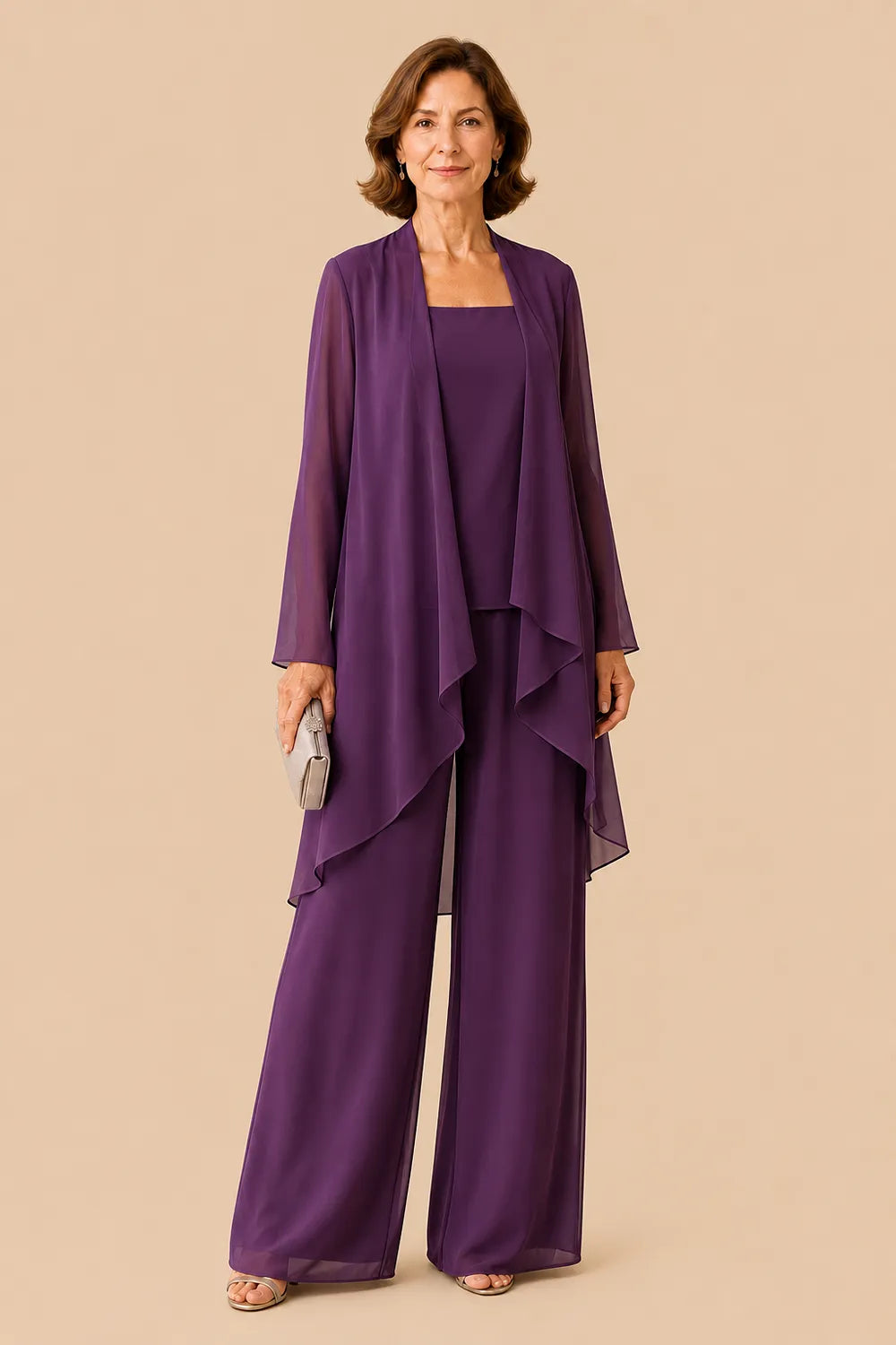 Graceful Mother of the Bride Pant Suit