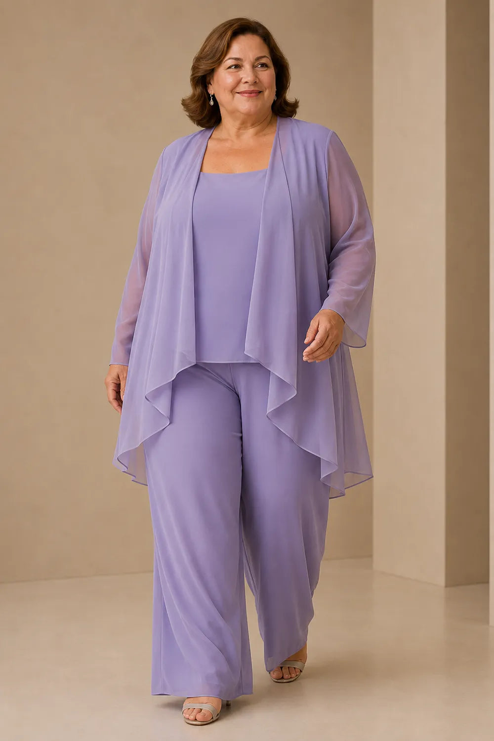 Graceful Mother of the Bride Pant Suit