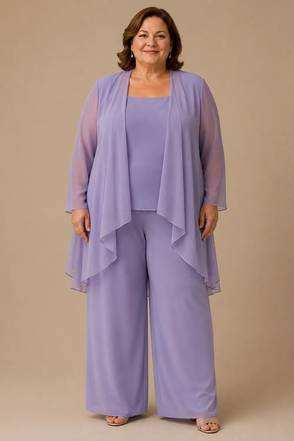 Graceful Mother of the Bride Pant Suit