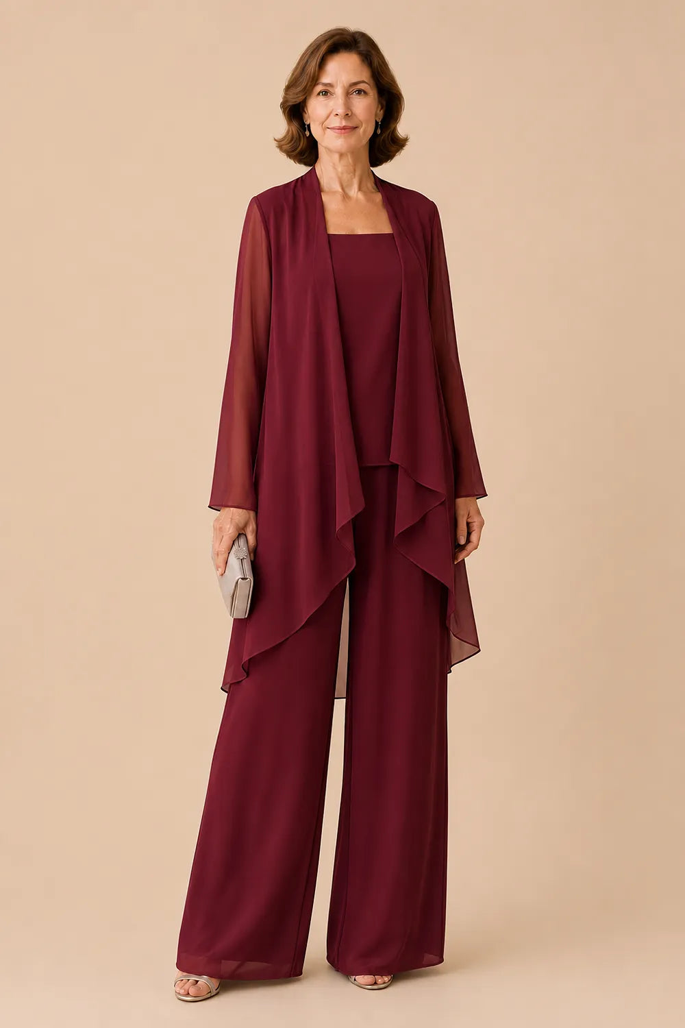 Graceful Mother of the Bride Pant Suit