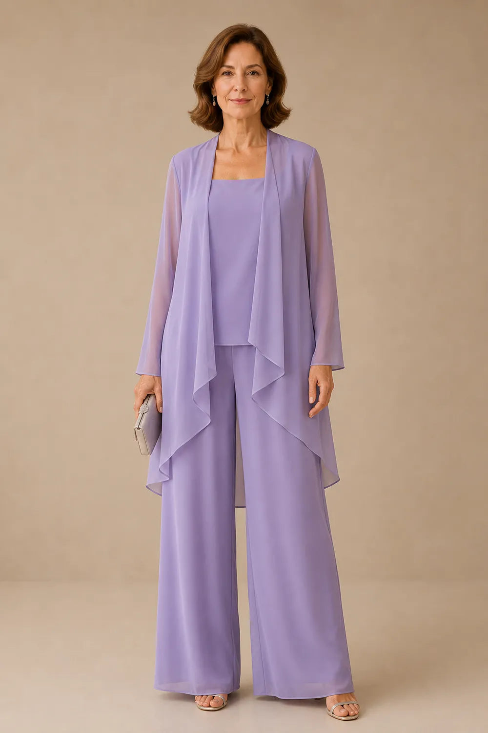 Graceful Mother of the Bride Pant Suit