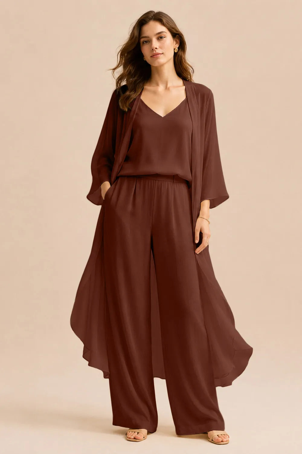 Refined Camisole and Jacket Trouser Set