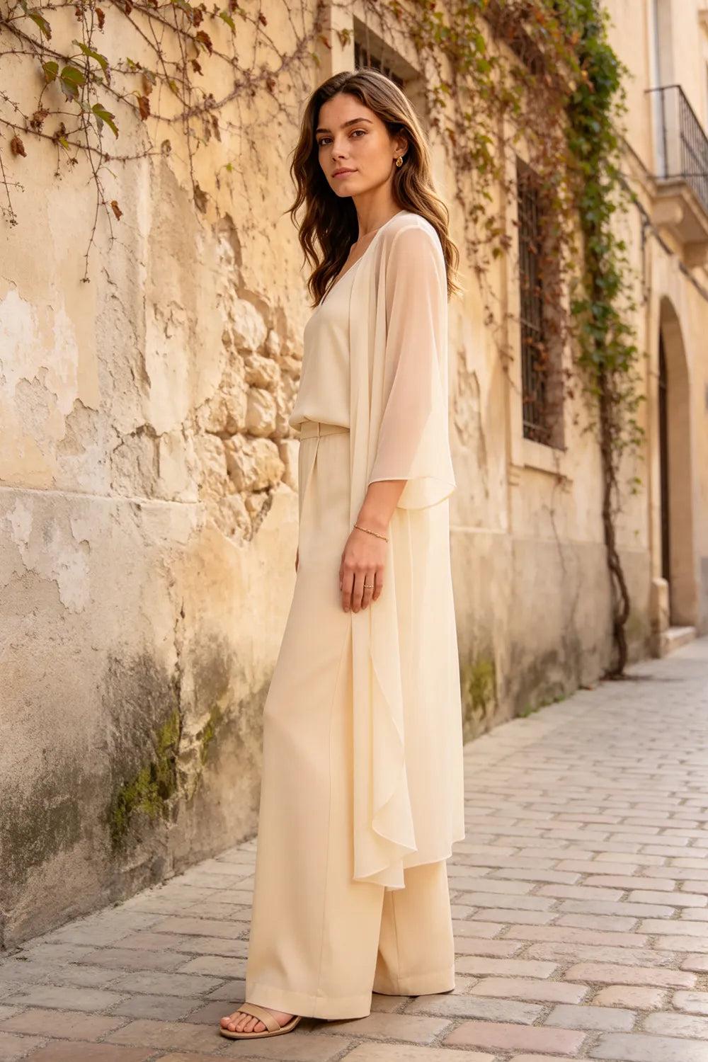 Refined Camisole and Jacket Trouser Set