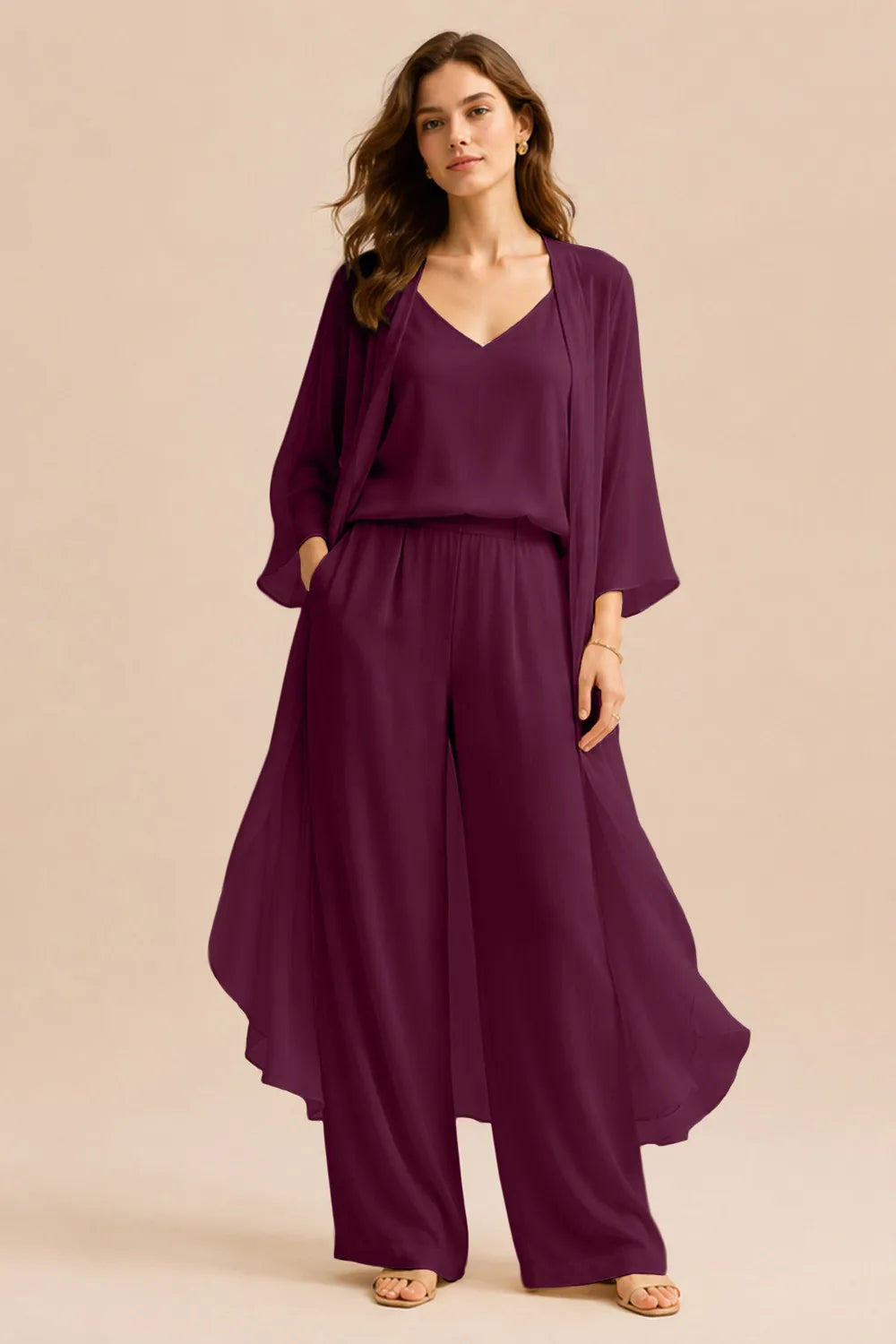 Refined Camisole and Jacket Trouser Set