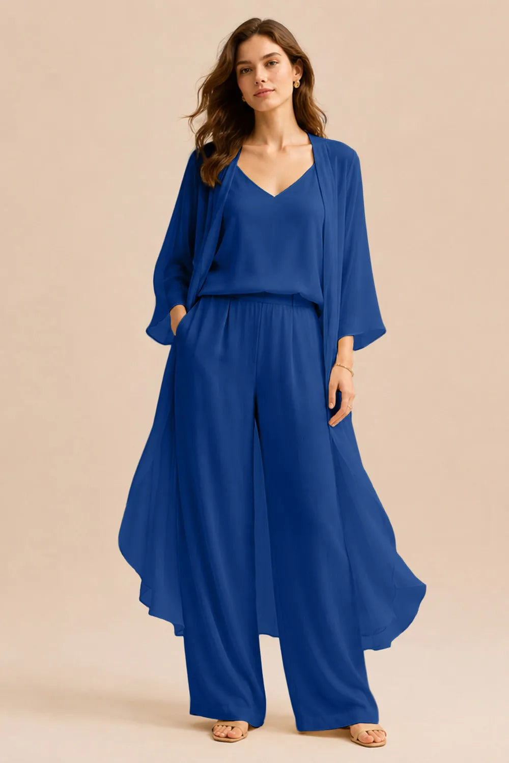 Refined Camisole and Jacket Trouser Set