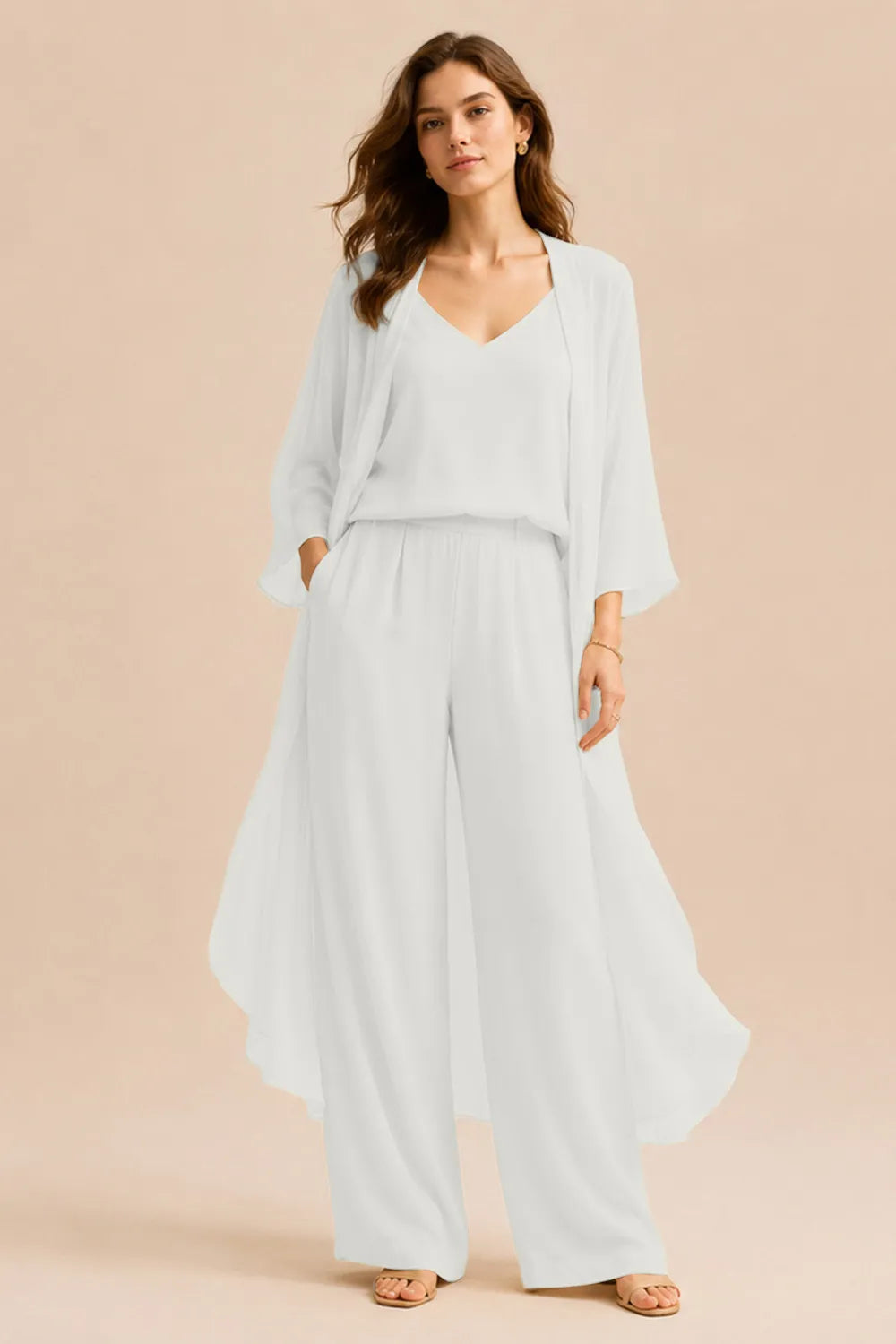 Refined Camisole and Jacket Trouser Set