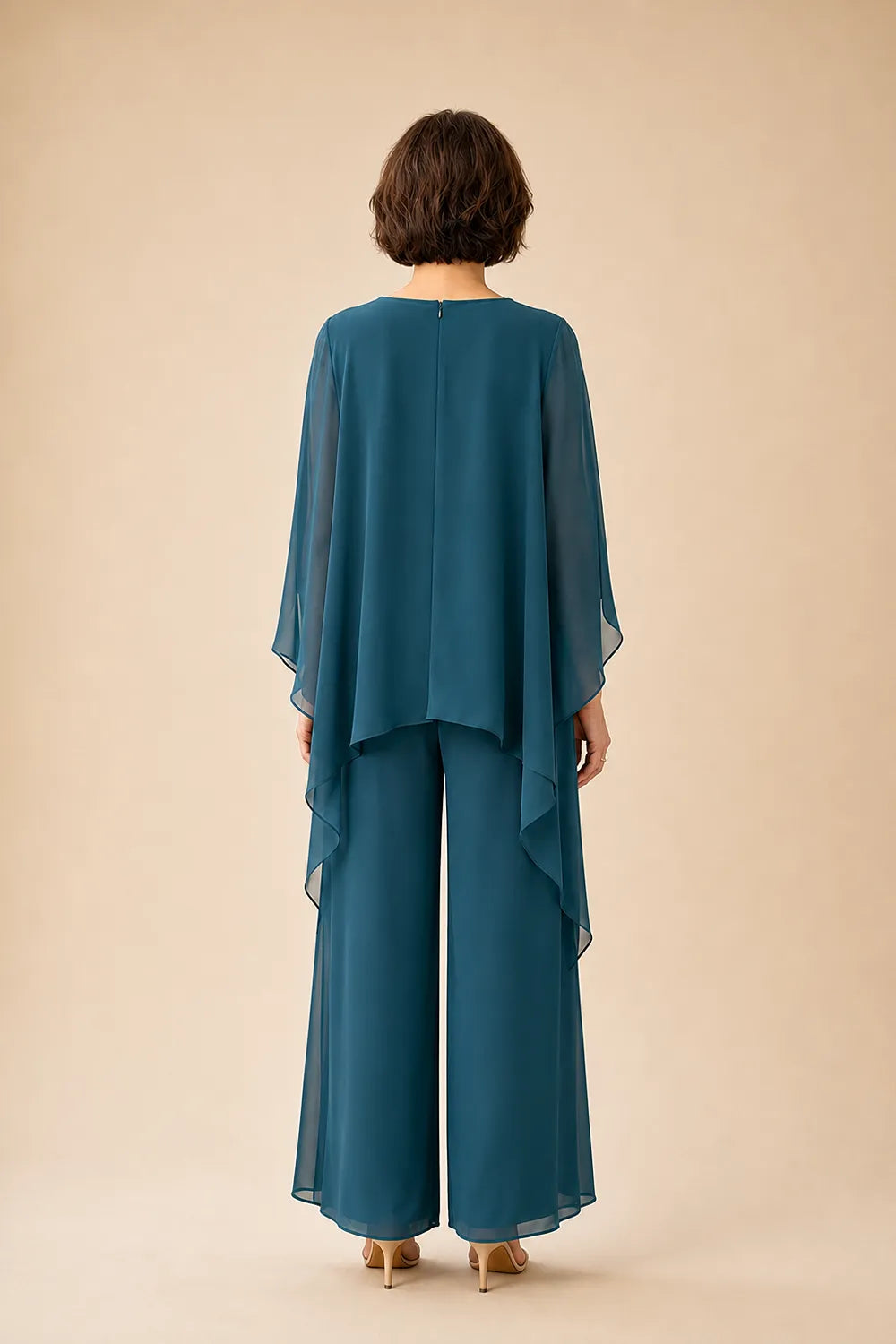 Flowing Overlay Mother of the Bride Trouser Set