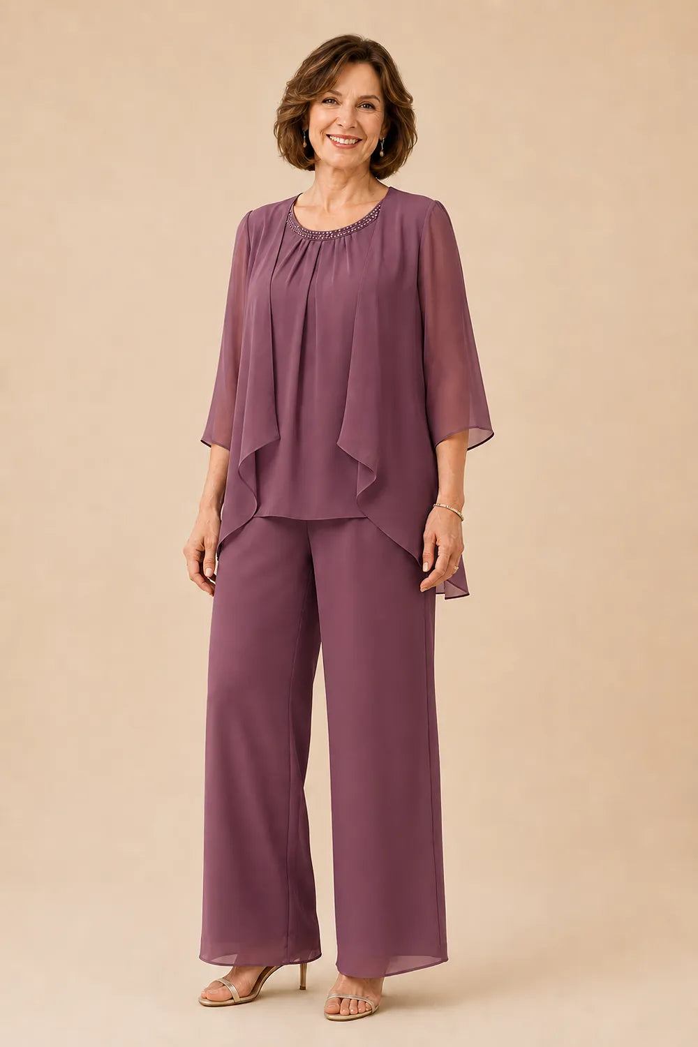 Mother of the Bride Overlay Trouser Suit
