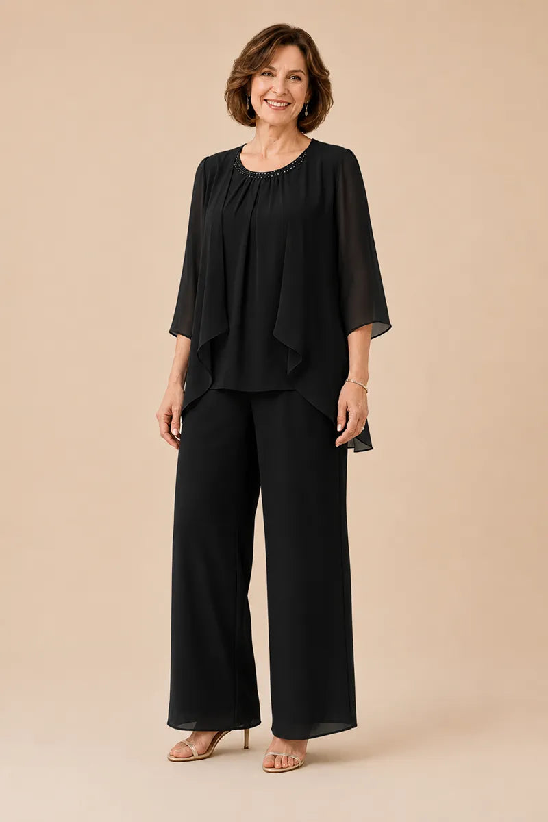 Mother of the Bride Overlay Trouser Suit