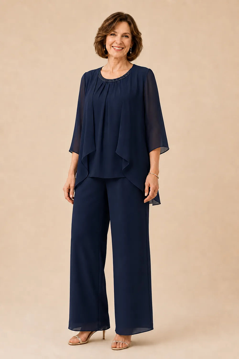 Mother of the Bride Overlay Trouser Suit