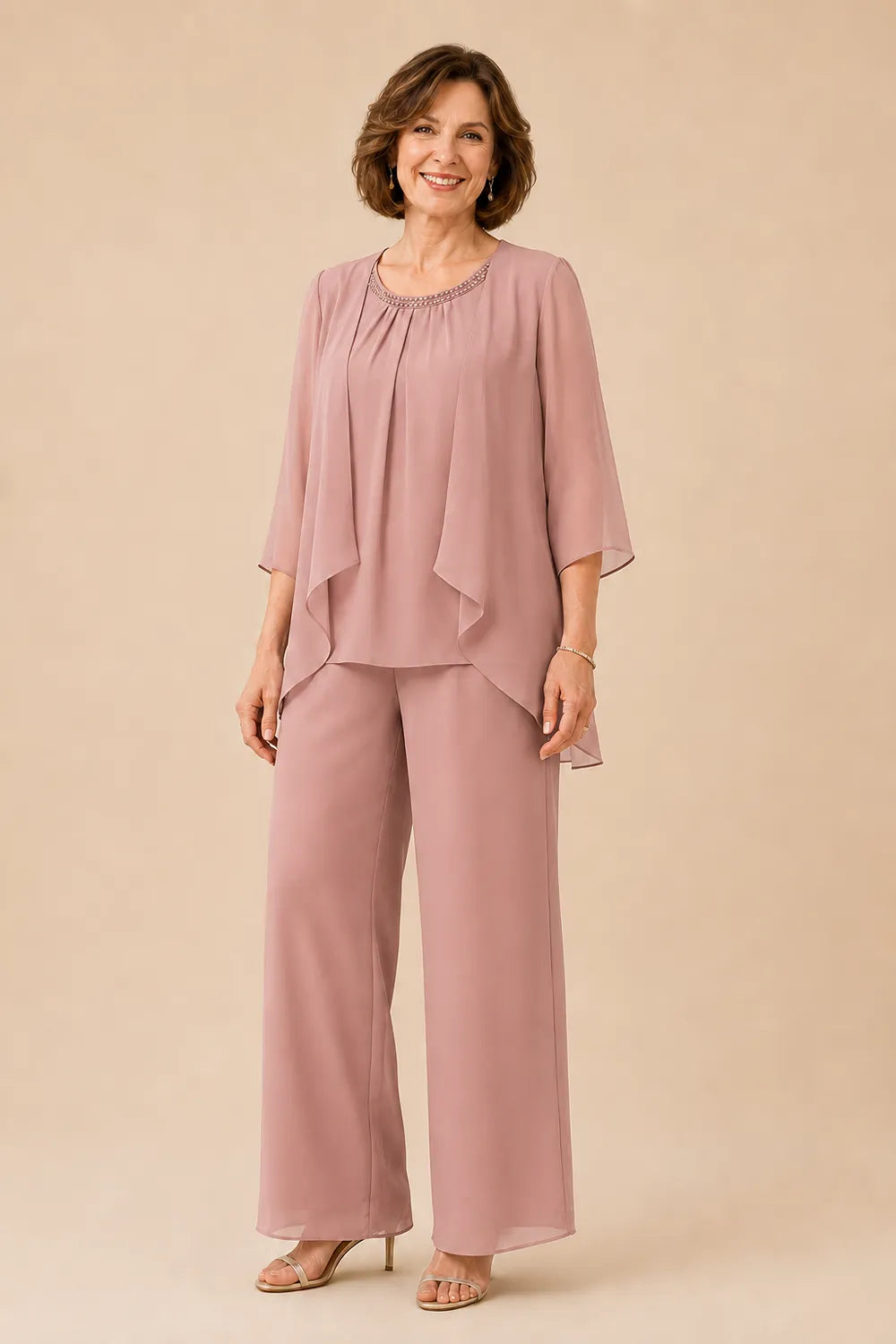 Mother of the Bride Overlay Trouser Suit