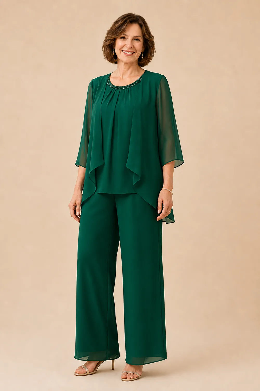 Mother of the Bride Overlay Trouser Suit