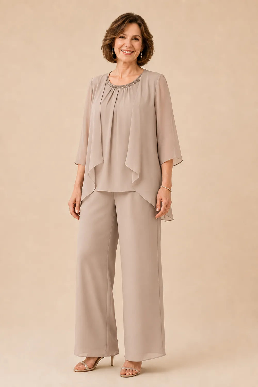 Mother of the Bride Overlay Trouser Suit