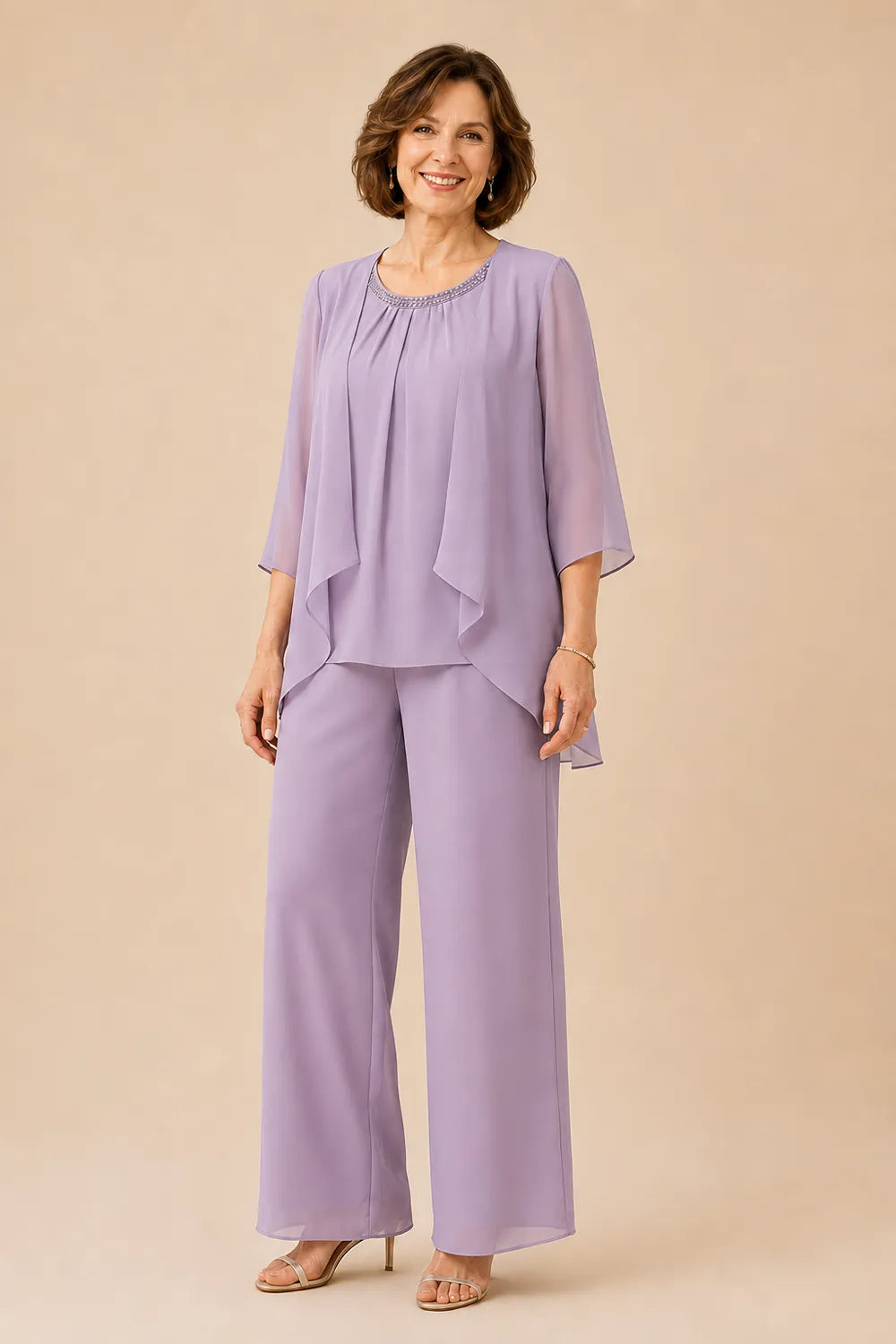 Mother of the Bride Overlay Trouser Suit