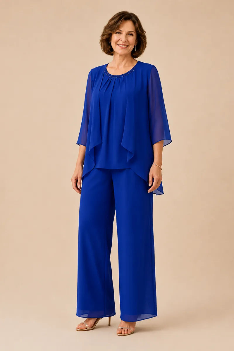 Mother of the Bride Overlay Trouser Suit