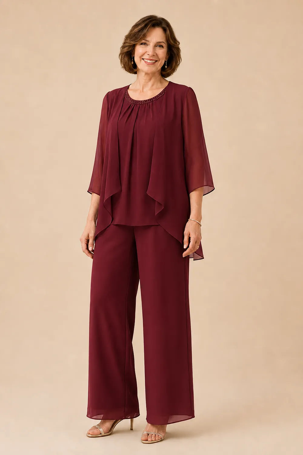 Mother of the Bride Overlay Trouser Suit
