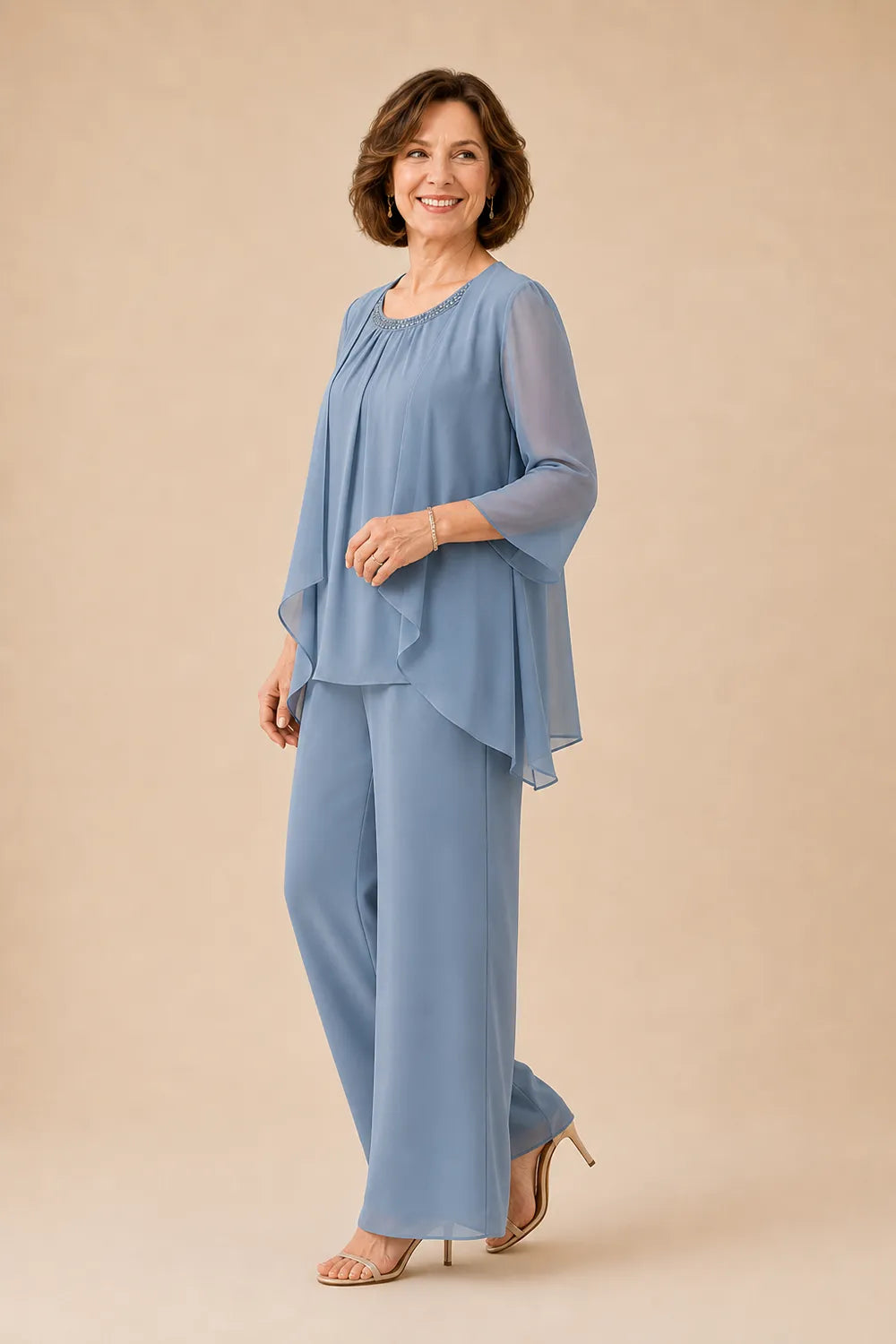 Mother of the Bride Overlay Trouser Suit