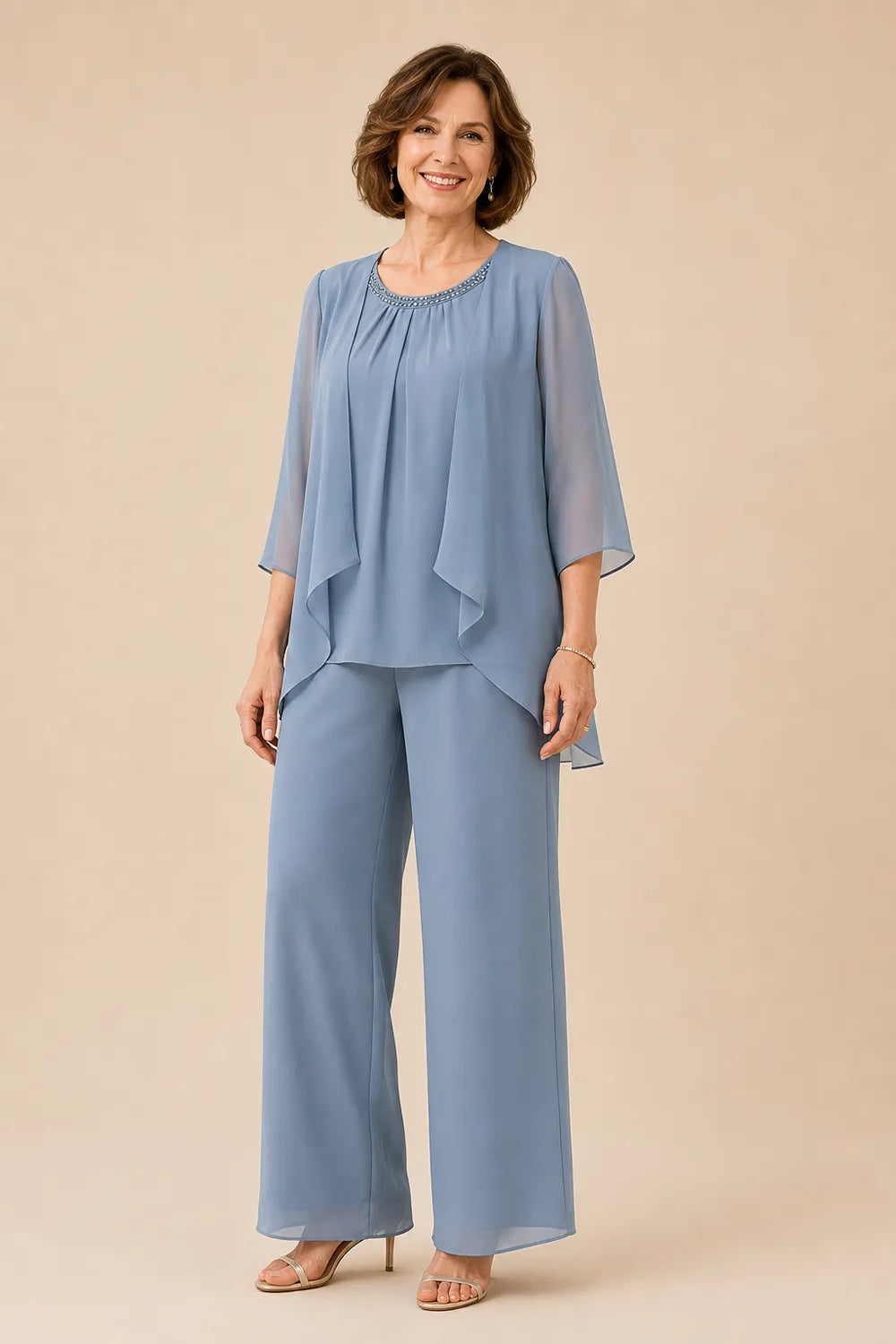 Mother of the Bride Overlay Trouser Suit