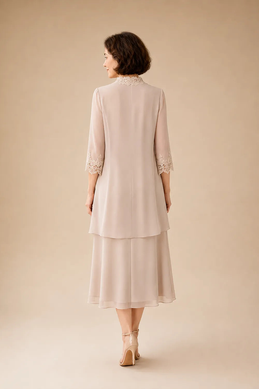 Mother of the Bride Midi Dress with Jacket