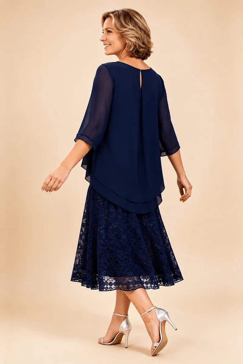 Overlay Mother of the Bride Dress