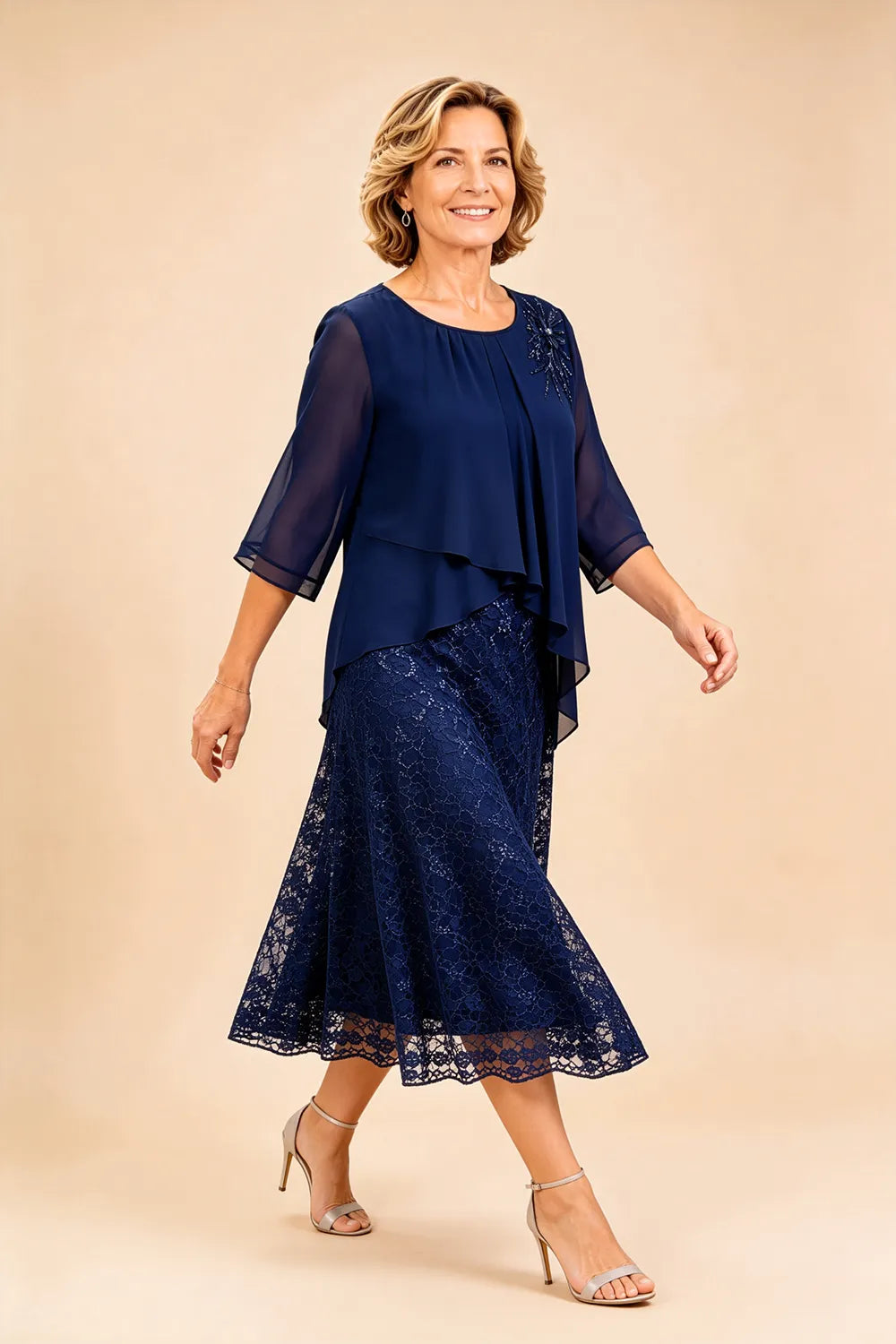 Overlay Mother of the Bride Dress
